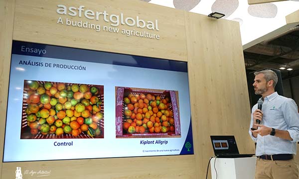 Pablo Pérez de Asfertglobal muestra los resultados en cítricos de los Biologicals 3.0 / agroautentico.com