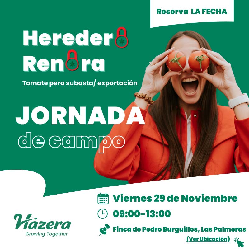 Día 29 de noviembre. Jornada de tomate de Hazera