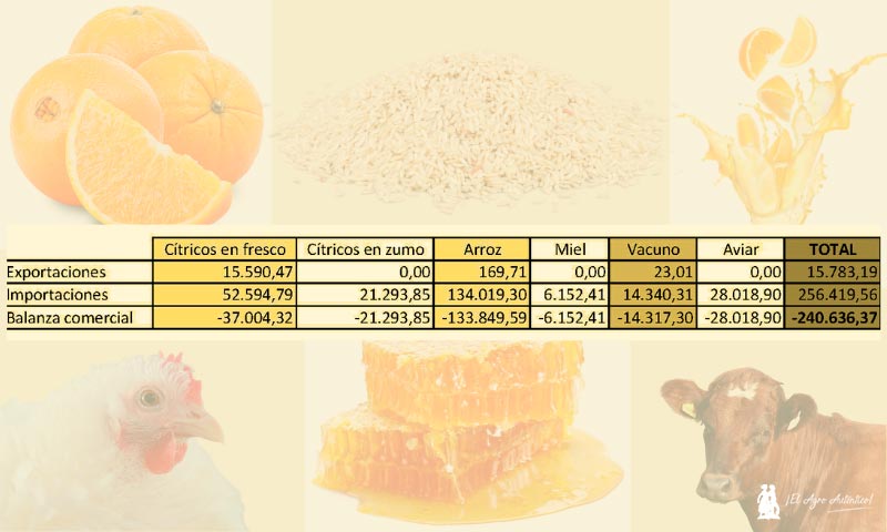 Los sectores afectados por Mercosur: cítricos, arroz, frutas y ganadería