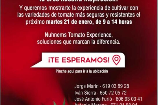 Días 21 de enero. Nunhems Tomato Experience