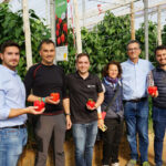 Técnicos de SAMA, Eva y Pedro, con miembros de HM.Clause: Jorge, Ángel, Javier y José Miguel / agroautentico.com