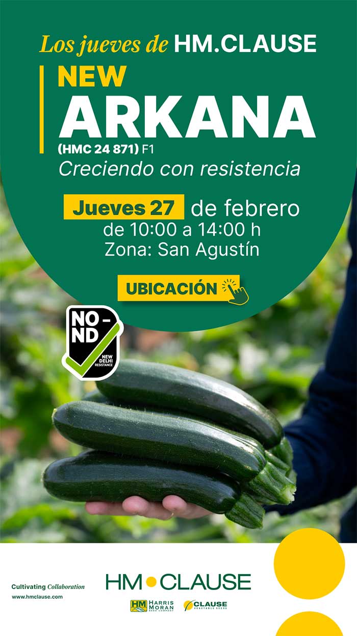 Día 27 de febrero. Jornada de calabacín Arkana de HM.Clause