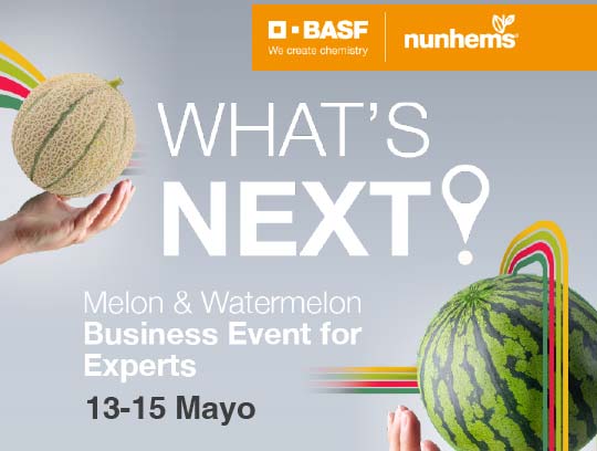 Del 13 al 15 de mayo. Melon & Watermelon Business Event for Experts en el Poniente almeriense