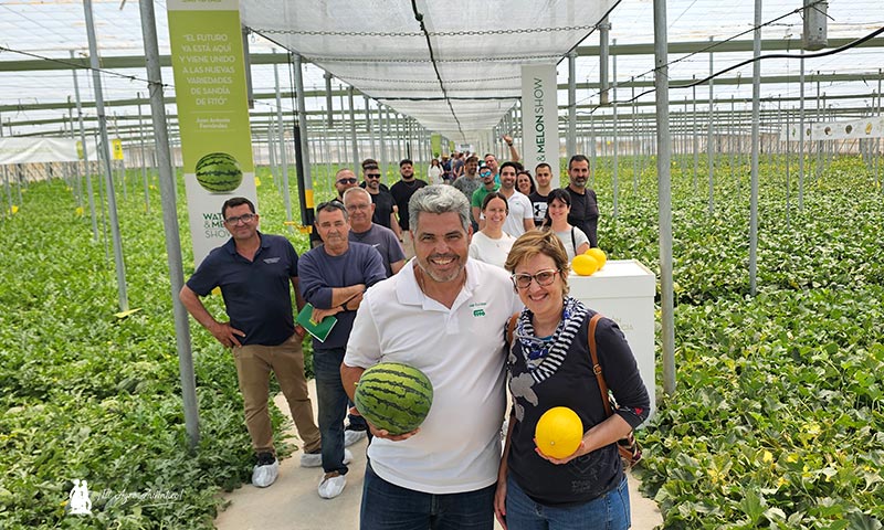 Sandías Taylor y Leiva a lo grande en el evento de Fitó en la primavera almeriense -agroautentico