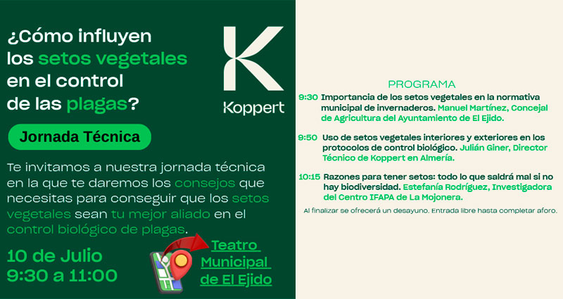 Día 10 de julio. ¿Cómo influyen los setos vegetales en el control de las plagas?