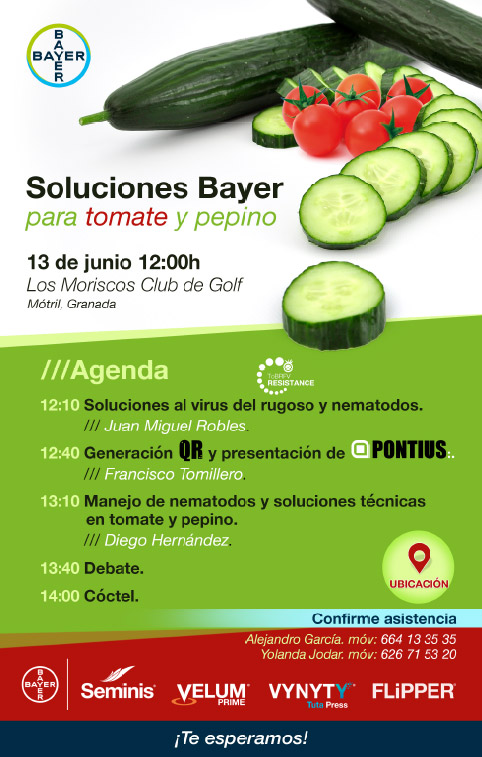 Día 13 de junio. Soluciones Bayer para tomate y pepino