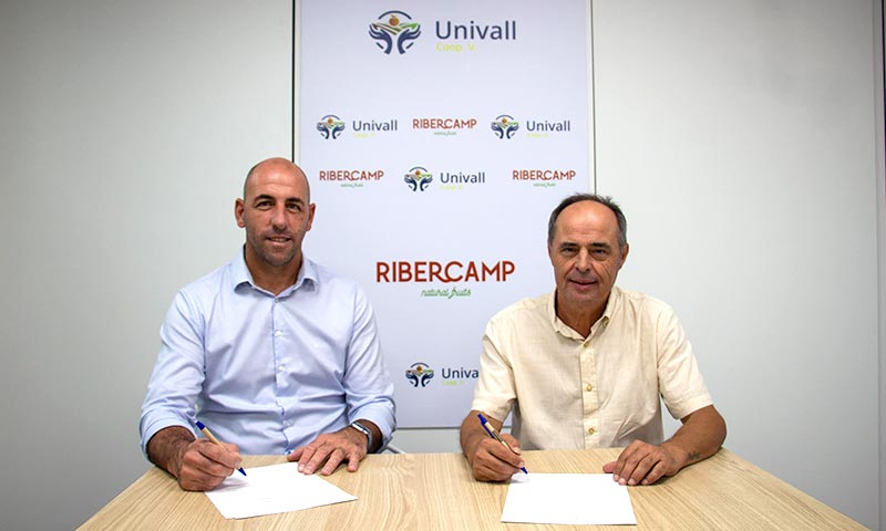 Ribercamp y Univall: colaboración más estrecha entre las cooperativas socias de Anecoop