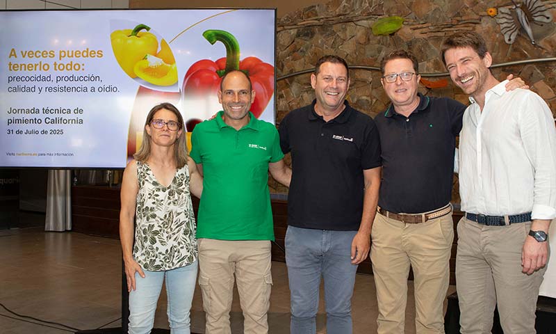 El rojo Kostantine y el amarillo Kasiopea son los californias de BASF | Nunhems para Murcia