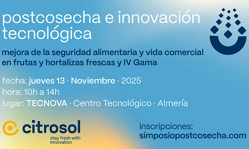 Día 13 de noviembre. Jornada sobre innovación tecnológica y seguridad alimentaria en el lavado de frutas y hortalizas