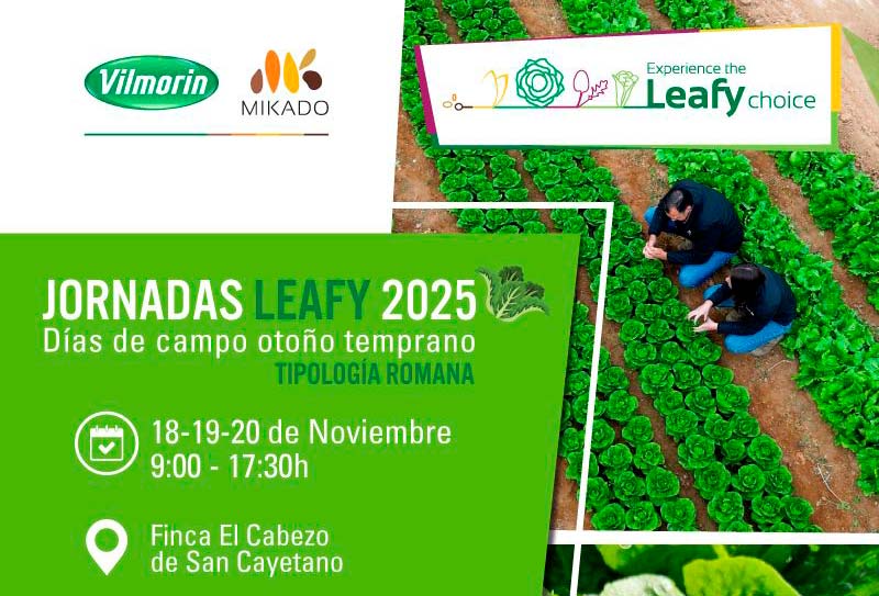 Días 18, 19 y 20 de noviembre. Jornadas Leafy 2025 de Vilmorin Mikado