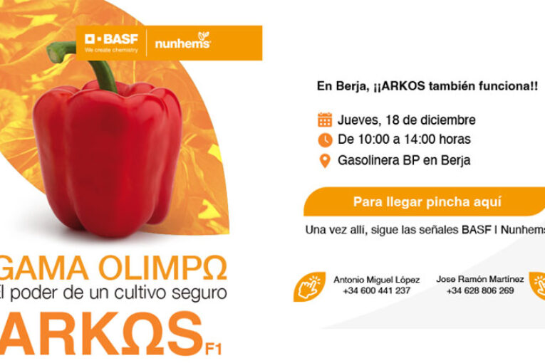 Día 18 de diciembre. Jornada de pimiento Arkos de Nunhems