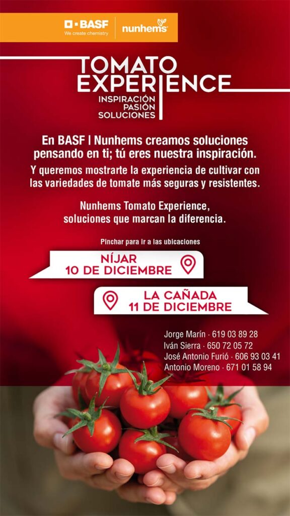 Días 10 y 11 de diciembre. Nunhems Tomato Experience