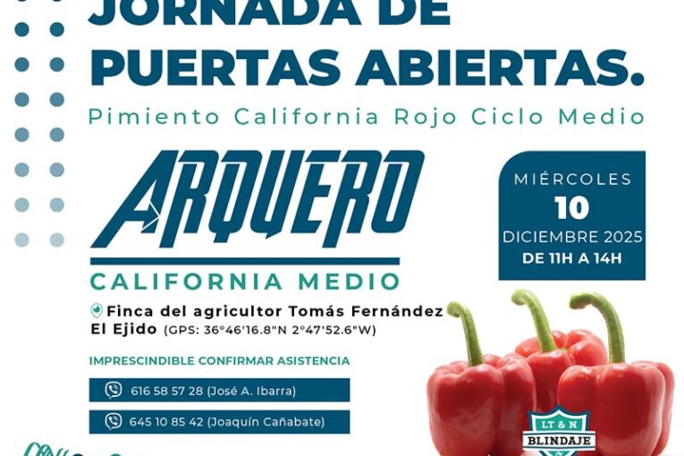 Día 10 de diciembre. Jornada de pimiento Arquero de CapGen