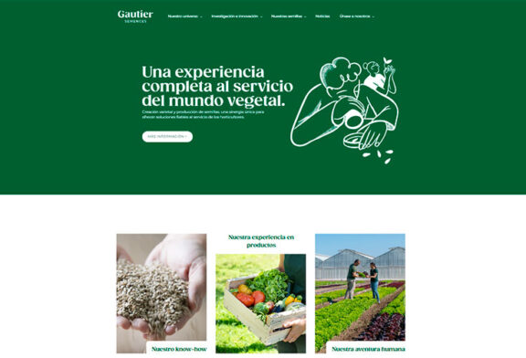 Gautier Semences lanza su nueva web