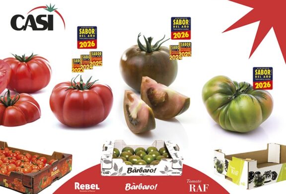 Premio Sabor del año 2026 en tres especialidades de CASI: tomate Rebel, Bárbaro y RAF Pata Negra