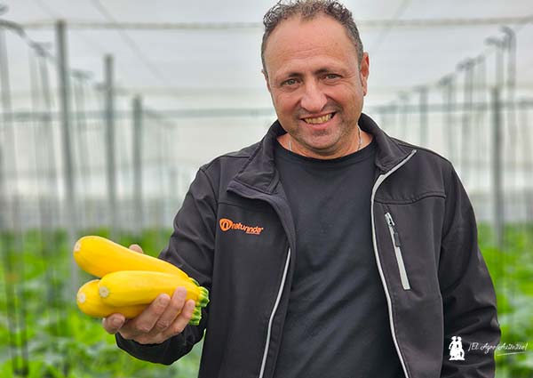 Bernabé Castaño Rodríguez, productor de calabacín amarillo y blanco / agroautentico.com