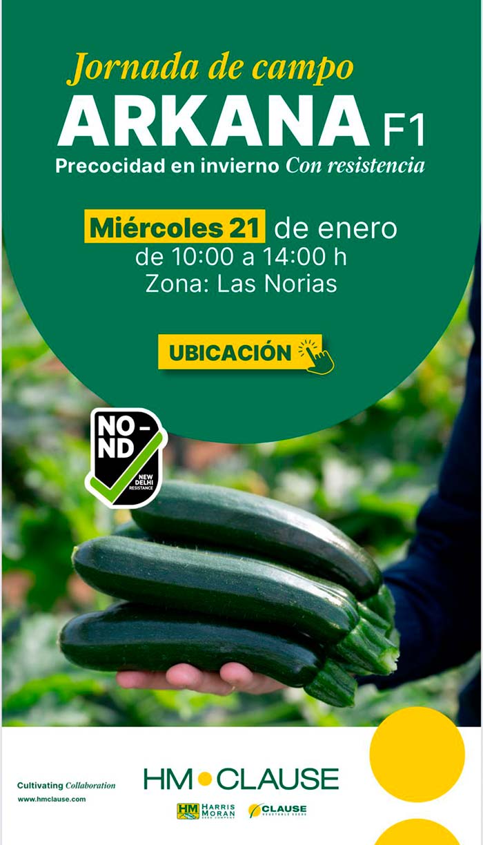 Día 21 de enero. Jornada de calabacín Arkana de HM.Clause