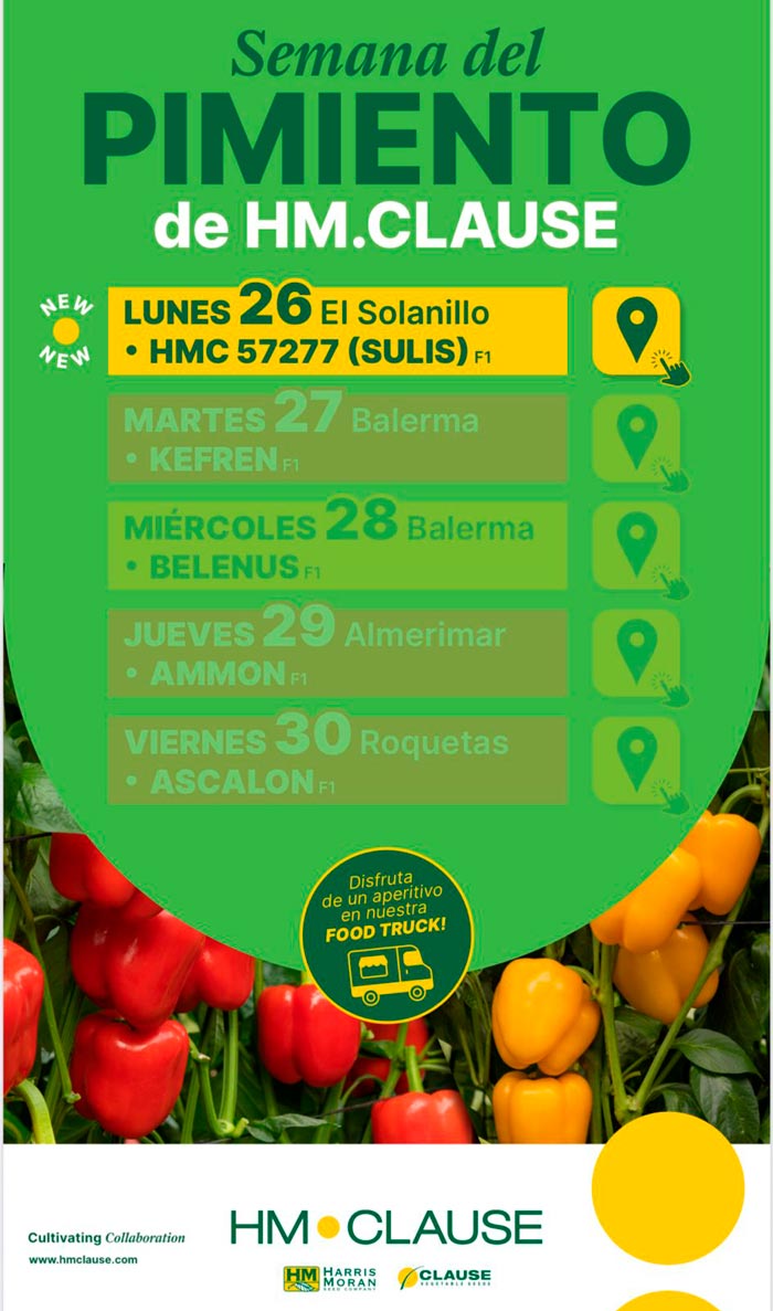 Día 26 de enero. Jornada de pimiento de HM.Clause