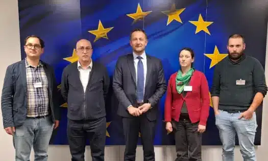 El Comisario de Agricultura y Alimentación de la Comisión Europea, Christophe Hansen, con representantes de la Coag. Apagón informativo con las importaciones de Marruecos / agroautentico.com