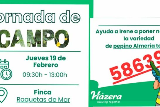 Día 19 de febrero. Jornada de pepino de Hazera