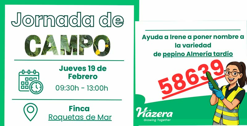 Día 19 de febrero. Jornada de pepino de Hazera
