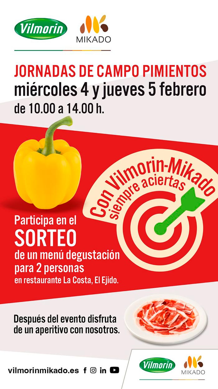 Días 4 y 5 de febrero. Jornadas de pimiento de Vilmorin-Mikado