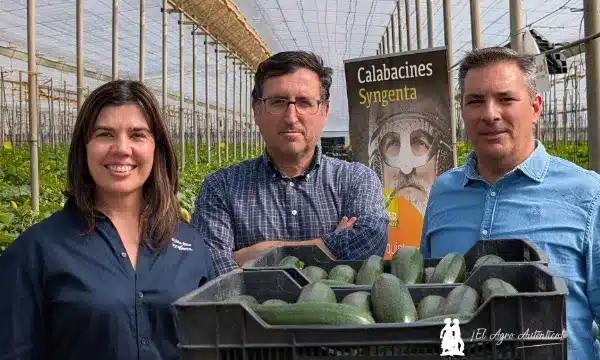 Lidia, José María y Jesús, miembros del equipo de Syngenta / agroautentico.com