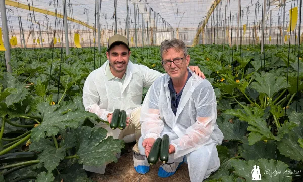 Luis Sainz con Aureliano Cerezuela de Rijk Zwaan / agroautentico.com