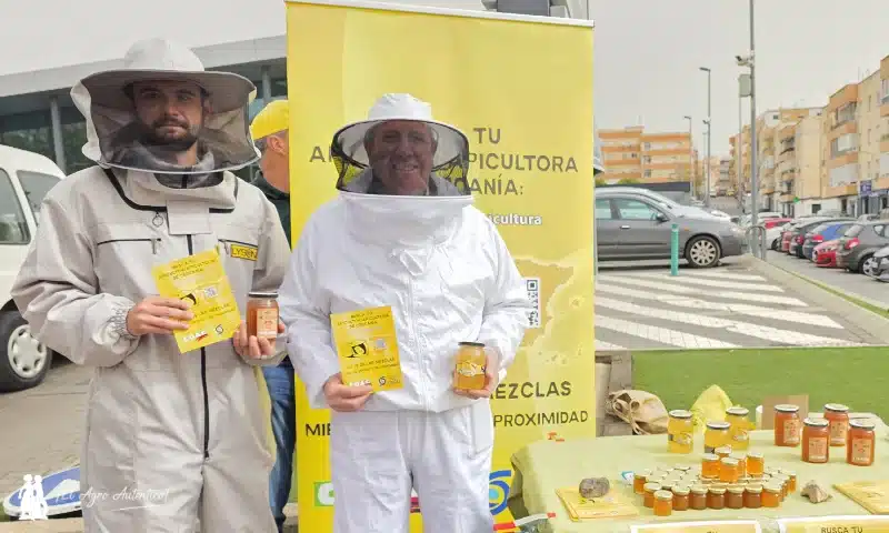 COAG Andalucía denuncia la venta de sirope disfrazado de miel con catas reivindicativas frente a grandes supermercados