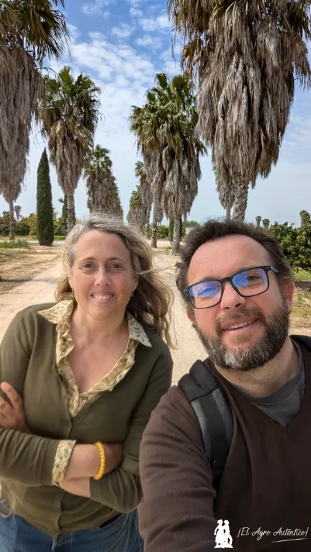 José Antonio Arcos con Ana García, directora de Finca Sinyent en Valencia / agroautentico.com