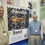 Anouar Tadrhout y Mark van Dijk, del equipo Svensson, con Vicente R. Basabe de J.Huete / agroautentico.com