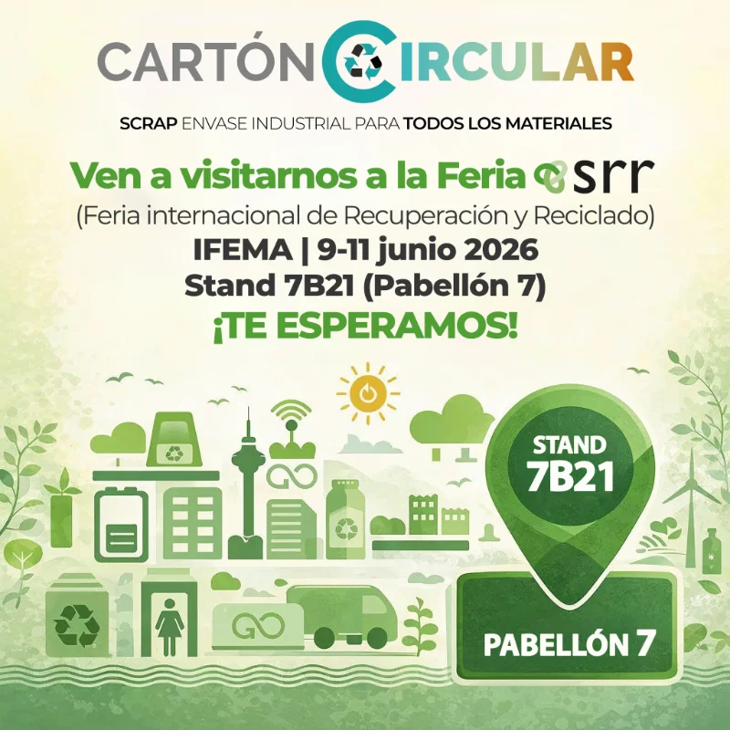 Del 9 al 11 de junio. Cartón Circular en la feria de la Recuperación y el Reciclado en Ifema