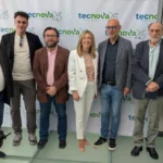 José Antonio Gutiérrez, Fran Fernández, José Antonio Arcos, Mari Carmen Galera, Ramón Gómez-Vivancos y Jacinto Castillo. El Agro Auténtico en el 25 aniversario de Tecnova / agroautentico.com