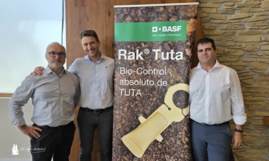 Arturo Sanz, Pedro Ríos y Oscar Barbero de BASF Agro en Almería / agroautentico.com