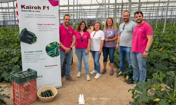 Técnicos de Sakata con agricultores con Kairoh / agroautentico.com