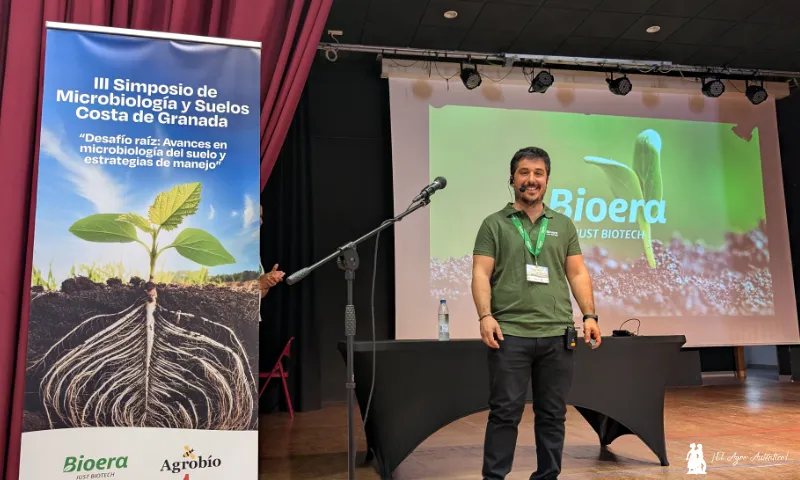 Bioera da vida con hongos y bacterias a los 2 milímetros de rizosfera alrededor de la raíz