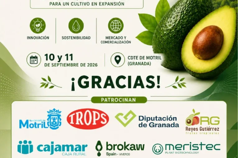 Días 10 y 11 de septiembre. I Congreso del Aguacate de la Costa Tropical en Motril