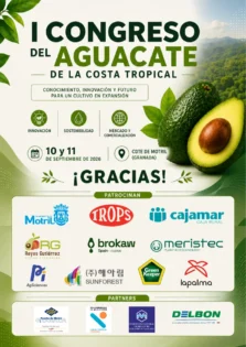 Días 10 y 11 de septiembre. I Congreso del Aguacate de la Costa Tropical en Motril