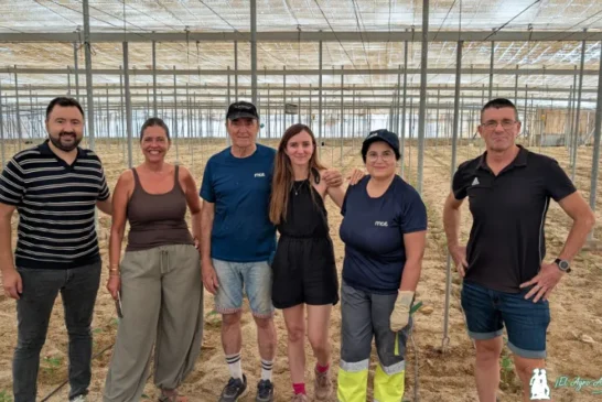 Iniciando la campaña con Agronova Biotech en una finca de familiares del cantante Manolo Escobar