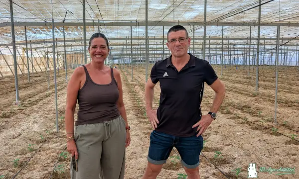 Los técnicos de Suministros Agrícolas Mario Cano, Nuria y Diego / agroautentico.com
