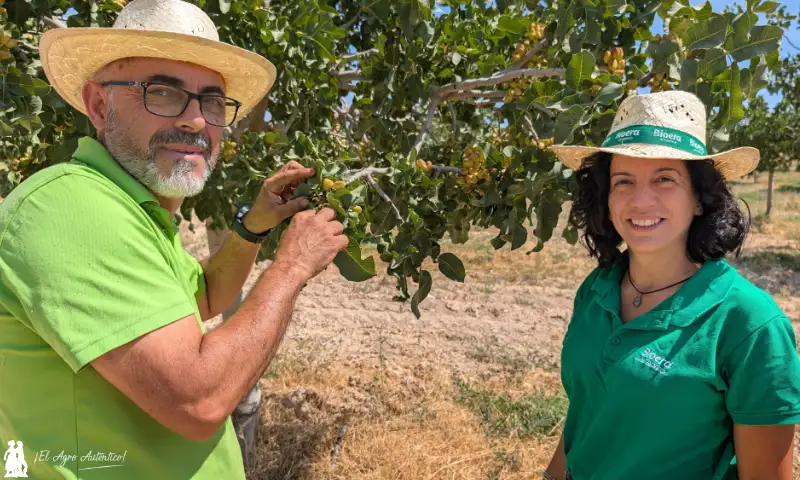 Romualdo González, de Terruza Pistachos, y Yolanda Muñoz, de Bioera / agroautentico.com