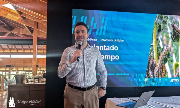 Álvaro Ramos en Almería en la presentación de MagicTrap y azTron / agroautentico.com