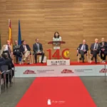 La consejera andaluza de Empleo, Empresa y Trabajo Autónomo, Rocío Blanco, presidiendo el acto central del 140 aniversario de la Cámara de Almería / agroautentico.com